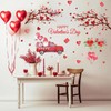 HLNIUC Large Removable Valentine Wall Decals (35”X24”)Valentine's Day Room Stickers