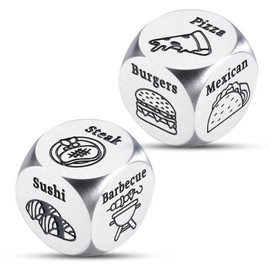 Date Night Game Dice 2PCS Funny Dices for Wife Her Him 11th Steel Anniversary for Couple Husband Wife Date Night Ideas Christmas Birthday Gifts for Boyfriend Girlfriend