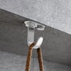 Cionyce 6 PCS Stainless Steel Screws Mount Ceiling Hooks, Brushed