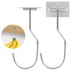 Ninsula 2P Banana Hook, Magnetic Foldable Banana Hanger, Self Adhesive