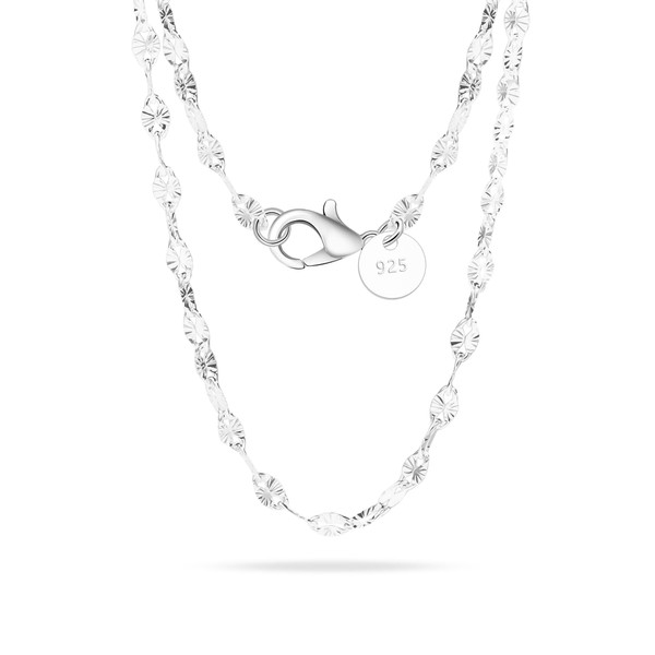 Casxyue 925 Silver Chain For Women Girls 16" 18" 20"