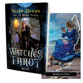 Tarot Cards, 78 Cards, Weighted Edition, Miniature Tarot Divination [Witch Tarot Mini Witches Tarot Mini] Japanese Manual Included (English Language Not Guaranteed)