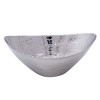 CIY-cookityourself Hammered Stainless Steel Oval Serving Dish Platter Snack Bowl