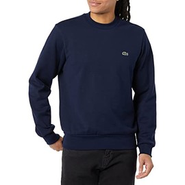 Lacoste Men's Organic Brushed Cotton Sweatshirt, Navy Blue, XX-Large