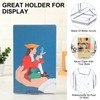 12 Pack Acrylic Book Stand for Display Adjustable Clear Display