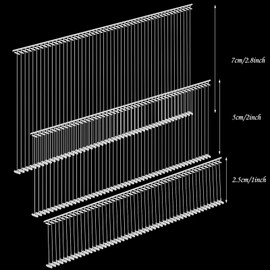 3000 Pieces Tagging Gun Fasteners for Clothing Standard Label Gun Price Tagging Barbs Plastic Garment Tag Gun Refills (Clear,1 Inch, 2 Inch, 3 Inch)