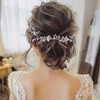 Tocado de Perlas, Diadema de Boda Nupcial, Tocado de Perlas