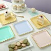 Sparkle and Bash Pastel Paper Plates with Scalloped Gold Foil
