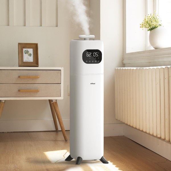 Humidifiers for Bedroom Large Room, 2.3Gal/9L Quiet Humidifiers for Bedroom with Timer, 360°Nozzle, Aroma Box, 3 Speed Ultrasonic Cool Mist Humidifier with Humidistat for Baby Nursery Yoga Plants
