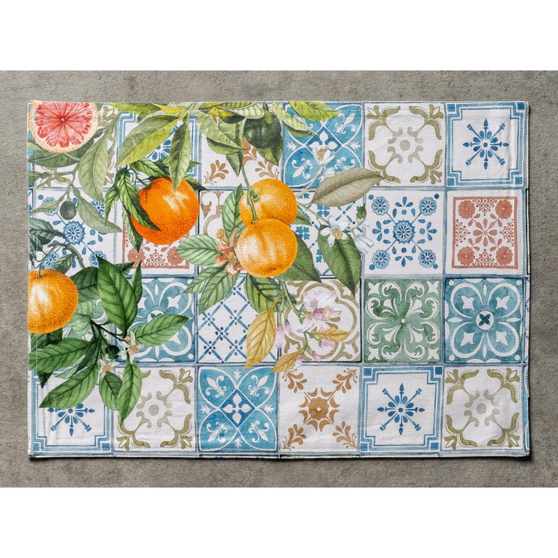Maison d' Hermine Indigo Love 100% Cotton Set of 4