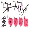 Ultimate E-Tension Pink Bite Alarm/Rodpod Set | Carp Set