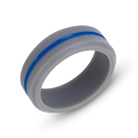 DYNOFIT Premium Silicone Rings for Men - 4 Pack | Tough, Rigid & Dhurable Mens Wedding Band | Sleek & Stylish Silicone Wedding Band Men | Amazing for Active Lifestyles (8)