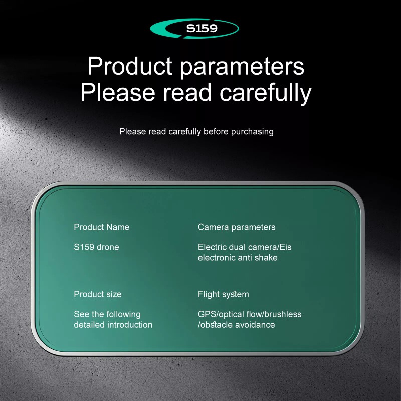 S159 RC Drone GPS FPV 4K HD Dual Camera 360°