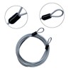 GOMRQING 15FT 3mm Outdoor Travel Long Security Cable Lock,Braided Steel