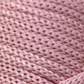 Lukche 3mm Premium Polyester Macrame Cord (147 Yards), (8.82 Oz) 100% Polypropylene Macrame Rope, Colorful Yarn Crochet Macrame Bag Craft for Wall Hangers, Bottom Plates, Carpets (Pink 1)