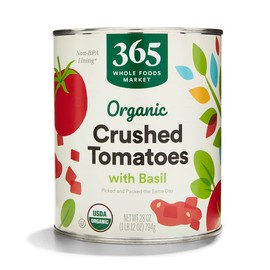 365 by Whole Foods Market, Organic Crushed Tomatoes With Basil, 28 Ounce