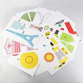 3D pen template, DOLYUU 3D printing pen template, 3D pen template, 3D drawing stencils, 3D drawing books, drawing pattern with a free transparent template for children.