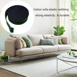 Upholstery Webbing Chair Couch Material Replacement,Elastic Webbing Latex Band, Stretchy Spring Alternative, Furniture Repair DIY Elasbelt 2" Wide (10m/32ft)