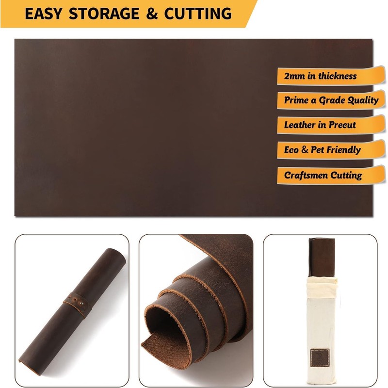 LWG Certified Leather Sheets for Laser Engraving | Indian Bovine