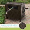 Suncast 175 ft. Wicker Style Resin Hose Hideaway with Hose