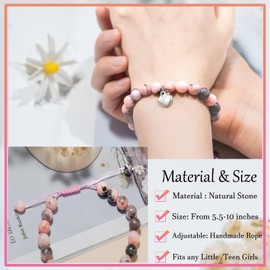 LAVATIAN Bracelet for Teen Girls Birthday, Braided Beads Bracelet Gift to My Daughter/Granddaughter/Niece/Women, Happy Birthday Gifts for Teenage Girls Her, Teen Girl Jewelry Bracelets Gift