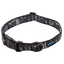 Max and Neo Patterned NEO Dog Collar - We Donate a Collar to a Dog Rescue for Every Collar Sold (Small, Life is Better with Dogs)