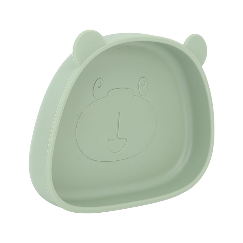 4pcs Children Plate Utensils Set Silicone Suction Bowls Set Toddler
