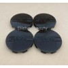 Replacement GMC 4Pc Gloss Black Center Wheel Center Hub Caps