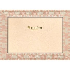 NATALINI, Missori Pink 13 x 18 cm, Picture Frame with Support for Table, Wood, Rose Red, Outer Dimensions 16 x 21 x 1.5 cm