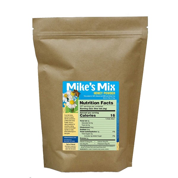 Mike's Mix Honey Powder, 2lb. Natural, Dehydrated