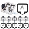 KONKENIE 6Pcs Stainless Steel Door Lock Trailer Tool Box T-Handle