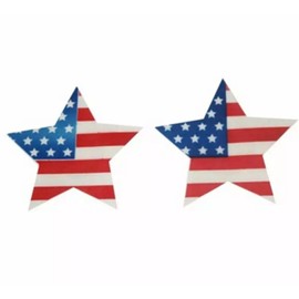 Future Wear Pair Of USA Flag Nipple Pasties Red White Raunchy Sexy Cover Breast (2 Count)