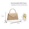 Fontanella Fashion Womens Elegant Patent Leather Lightweight Trapezium Chain Strap