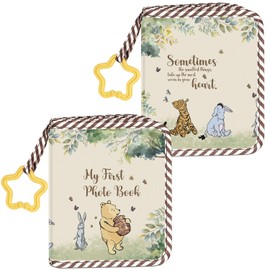 Winnie the Pooh Baby Memory Soft Album, My First Family Album Photo, Pooh Toddler Photo Album, My First Photo Book, Winnie Baby Photo Albums for Babies Newborn for Newborn Toddler Kids 5.5 x 7 inch