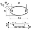 HELLA 2JA 343 570-011 Interior Light - Mini OvalLED G-LED