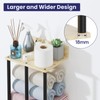 Wall Mounted Towel Racks for Bathroom with Shelf, Oak