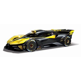 Bburago B18-11047Y Bugatti BOLIDIE Super Car-1:18 Scale Die Cast, Yellow