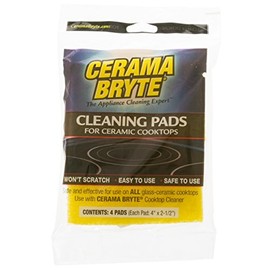 Cerama Bryte Cleaning Pads, Package of 4