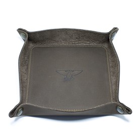Vide Poche - Plateau à Dés - Fait à la Main - Véritable Cuir (Aigle)