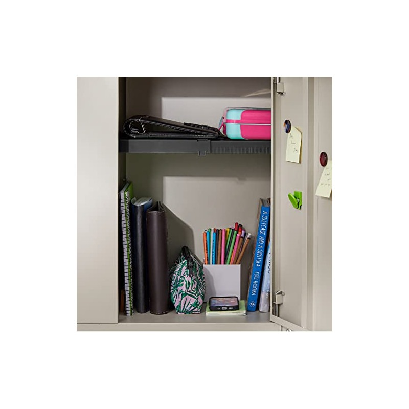 LockerMate Adjust-A-Shelf Locker Shelf, Easy to Use, Extends to Fit