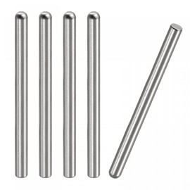 Sourcing Map 6x80mm Dowel Pin, 5pcs 304 Stainless Steel Round Head Flat Chamfered End Bunk Bed Pins Shelf Pegs Support Shelves Fasten Elements