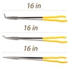 HEIHAK 3 Pieces 16 Inch Long Needle Nose Pliers Set,