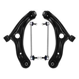 HAWK BROTHER Control Arm, Replacement For Front Lower Control Arm With Ball Joint Sway Bar Link Compatible With 2015-2019 Honda Fit - 4 Pcs