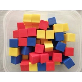 Hacer y Aprender Bancubi De Plástico Matemático Didáctico Educativo 60 Pzs.