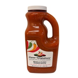 Masala Indian Curry Simmer Sauce | Food Service Bulk Pack (6 x Half-Gallon) | All Natural, Vegan, Gluten-Free, Low Sodium | Shelf-Stable | 258 to 450 Servings | Ideal for Restaurant, Cafeteria, School, Hot Bar Cooking