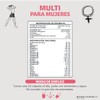 Multivitamínico Mujer Ingredientes Vitaminas Suplemento Vitamina Biotina Alimenticio Cápsulas Azúcar