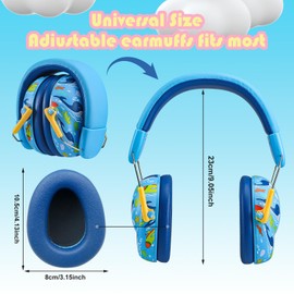 Samaly Kids Ear Defender, SNR 27dB Ear Defenders for Children, Noise Cancelling Headphones Autism, Kids Ear Protection Earmuffs for Fireworks, Concerts, Party(6 Months to 14 Years Old)