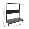 YINZINR Computer Tower Stand, 2-Tier Shelf CPU Holder with Wheels,