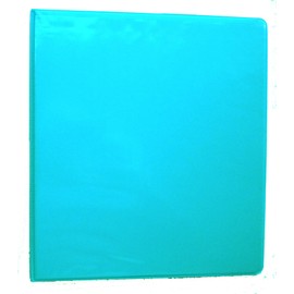 Turquoise 3 Ring 1" View Binder 8.5 X 11 - Pack of 6