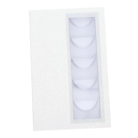 NOLITOY 1 PC Eyelash Storage Mini Eyelash Curler Empty Eyelash Organizer Glitter Eyelashes Case Book-shaped False Eyelash Organizer Mini Lash Curler Eyelash Packaging White Plastic Abs